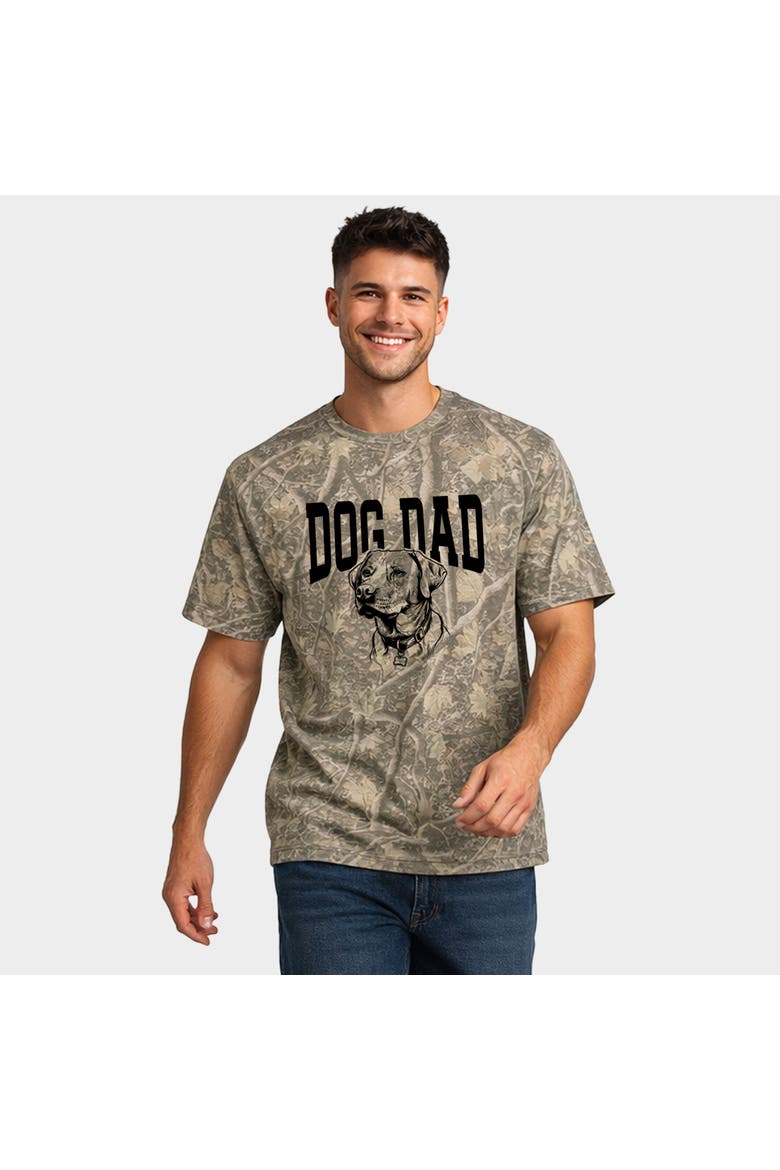Dog Dad Sketch Heavyweight Tee, Main, color, Camo