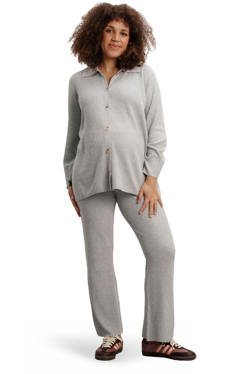 Georgina Foldover Maternity Knit Pants
