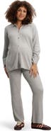 Nom Maternity Georgina Foldover Maternity Knit Pants