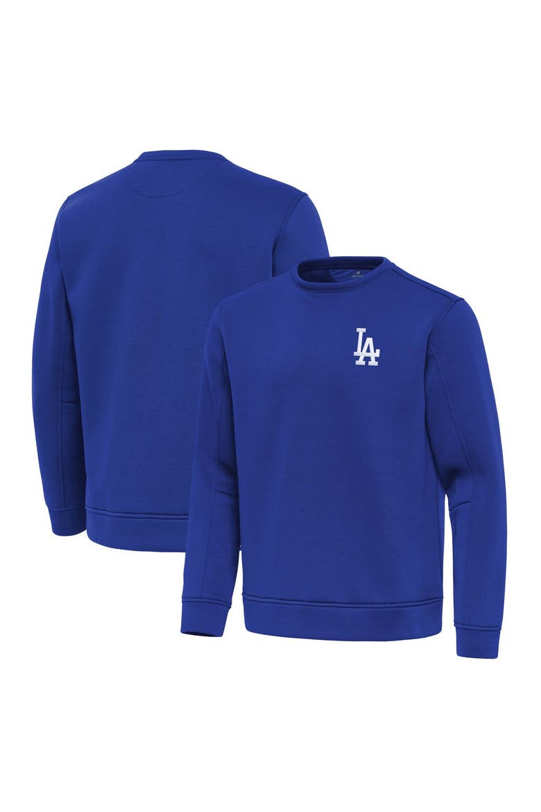 Men's Antigua Royal Los Angeles Dodgers Relevant Lightweight Pullover Sweatshirt, Alternate, color, Royal