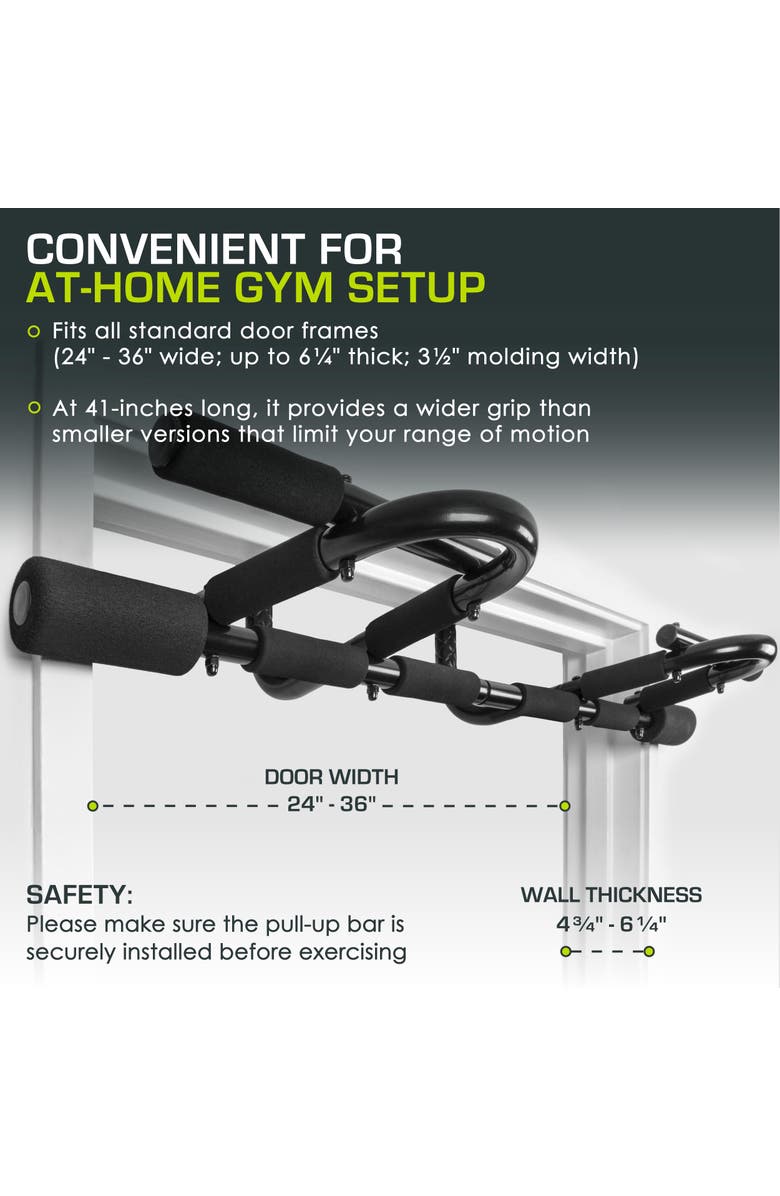 ProsourceFit Multi-Grip Pull-Up Bar, Alternate, color, Black