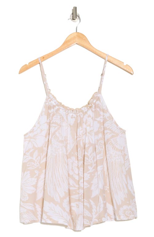 Elan Floral Flowy Cover-up Camisole In Multi