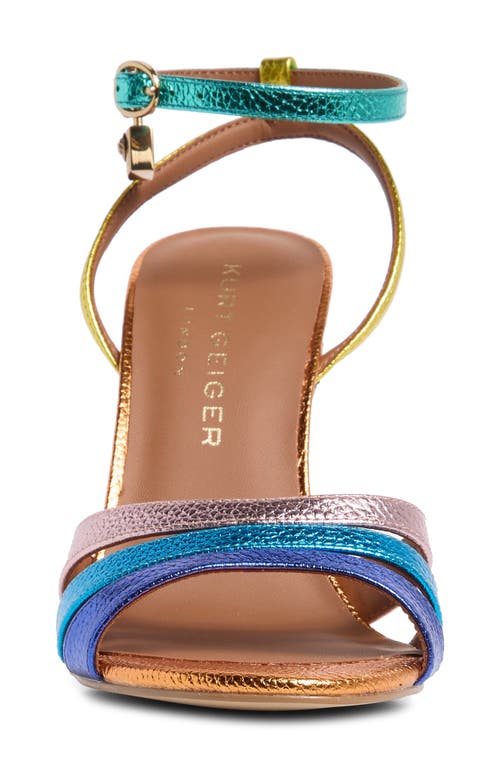 Kurt Geiger London Brixton Ankle Strap Stiletto Sandal In Multi