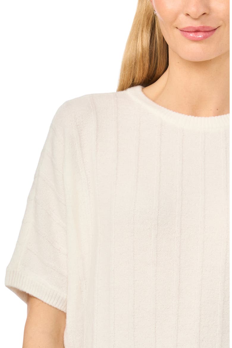 Short Dolman Sleeve Sweater, Alternate, color, ANTIQUE WHITE