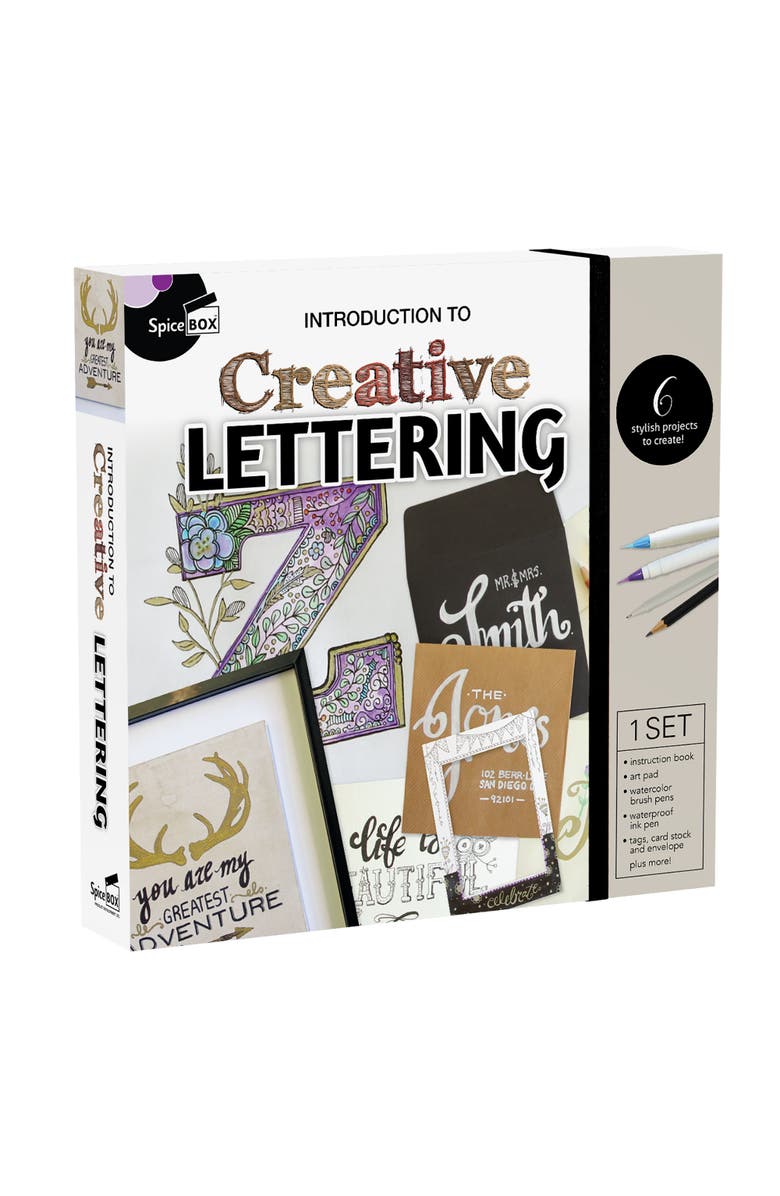 Introduction To Creative Lettering Kit Unleash Your Inner Artist, Main, color, 