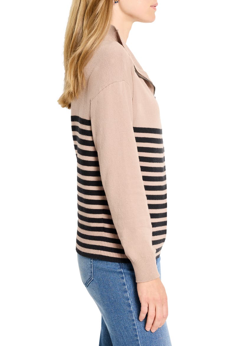 Quarter Zip Sweater, Alternate, color, NEUTRAL MULTI