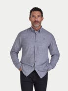Raging Bull Long Sleeve Linen Blend Shirt