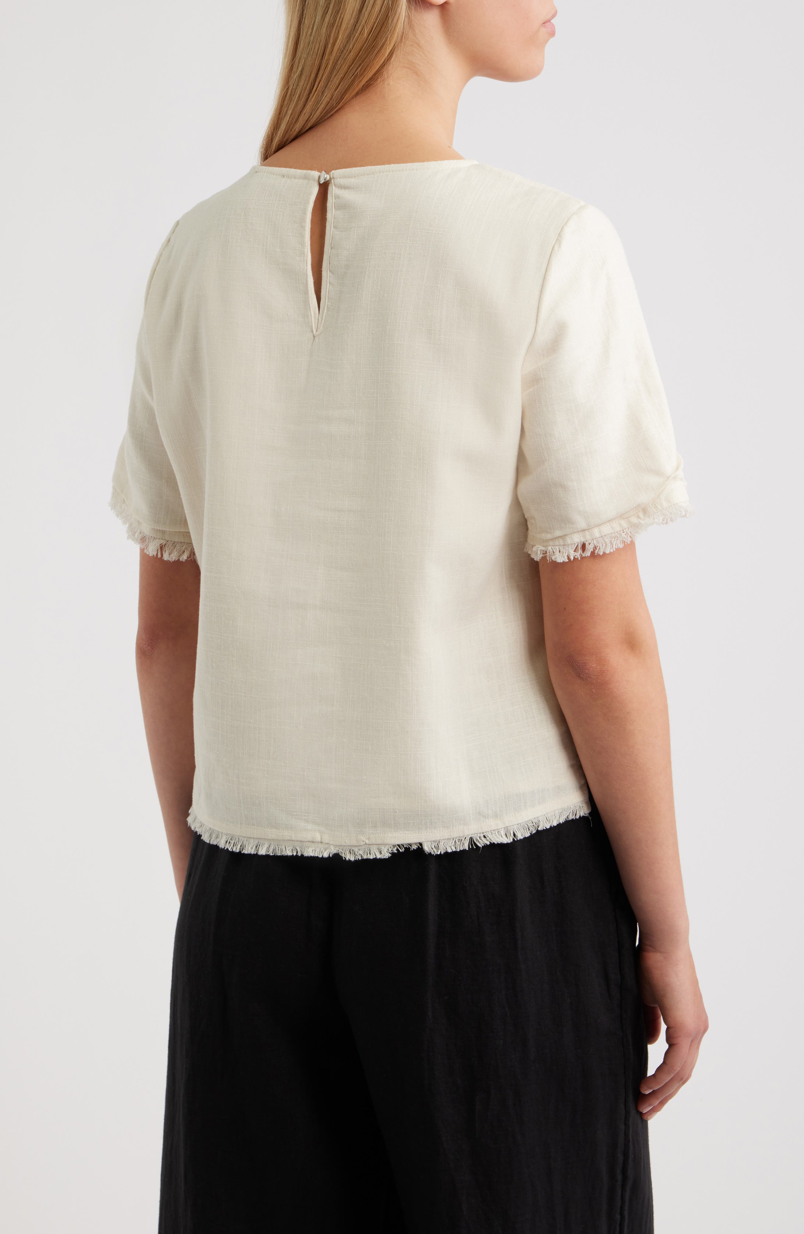 Floral Embroidered Short Sleeve Top - image 4