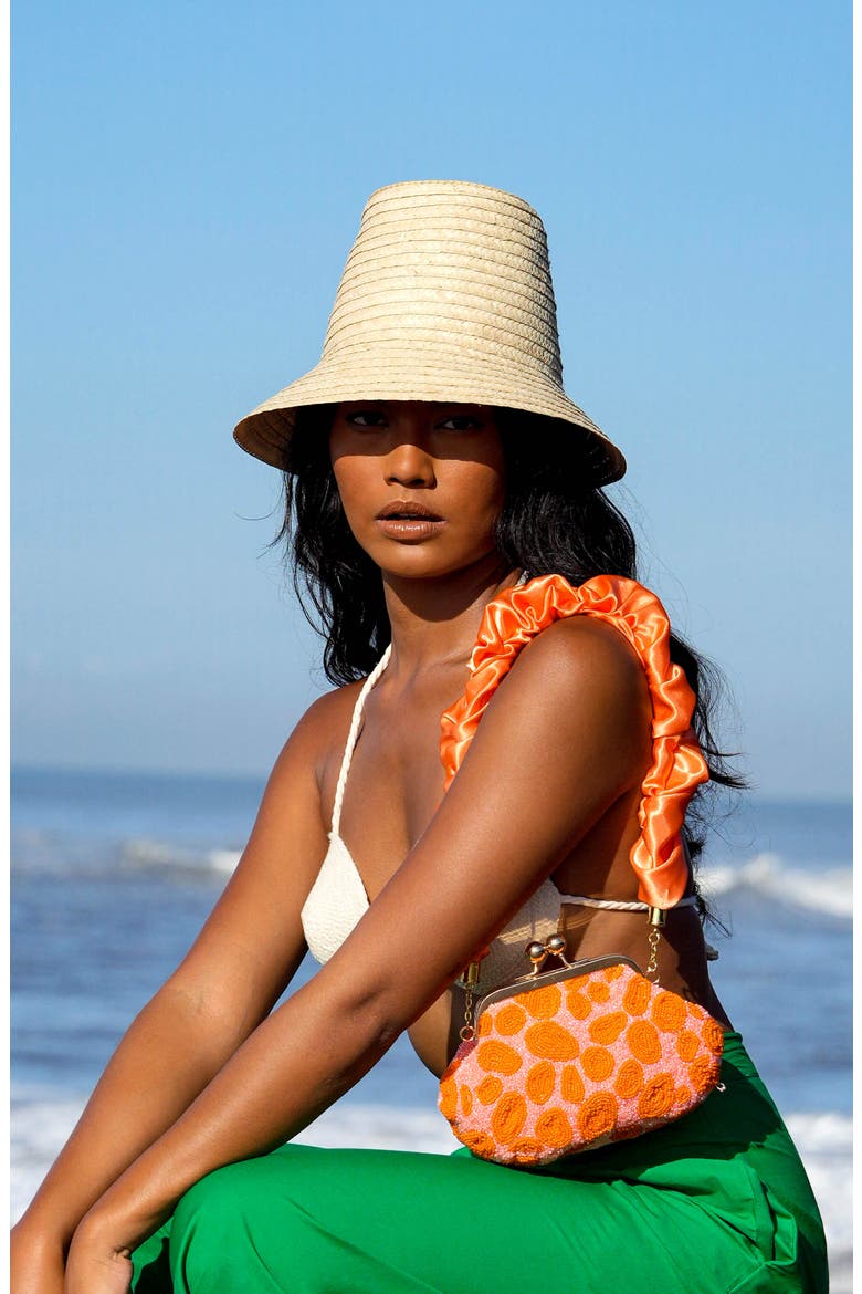 The Margo Palm Straw Hat, Alternate, color, Beige