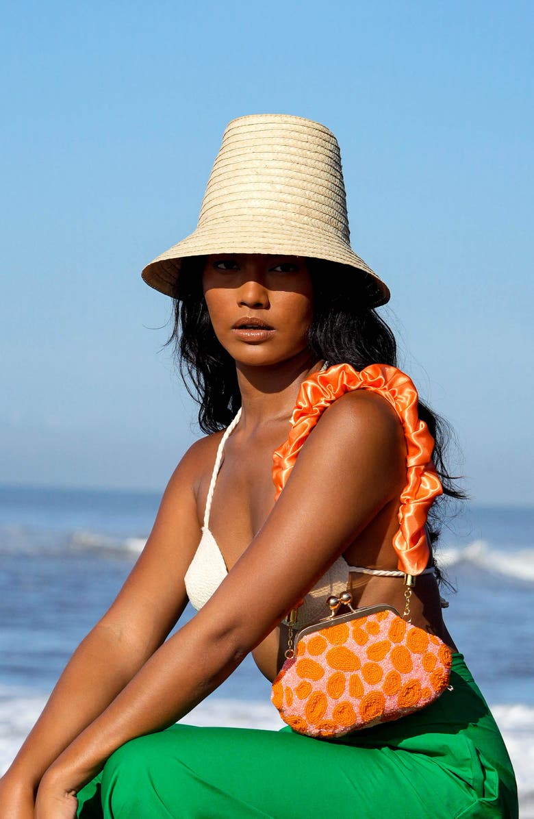 BRUNNA.CO The Margo Palm Straw Hat, Alternate, color, Beige