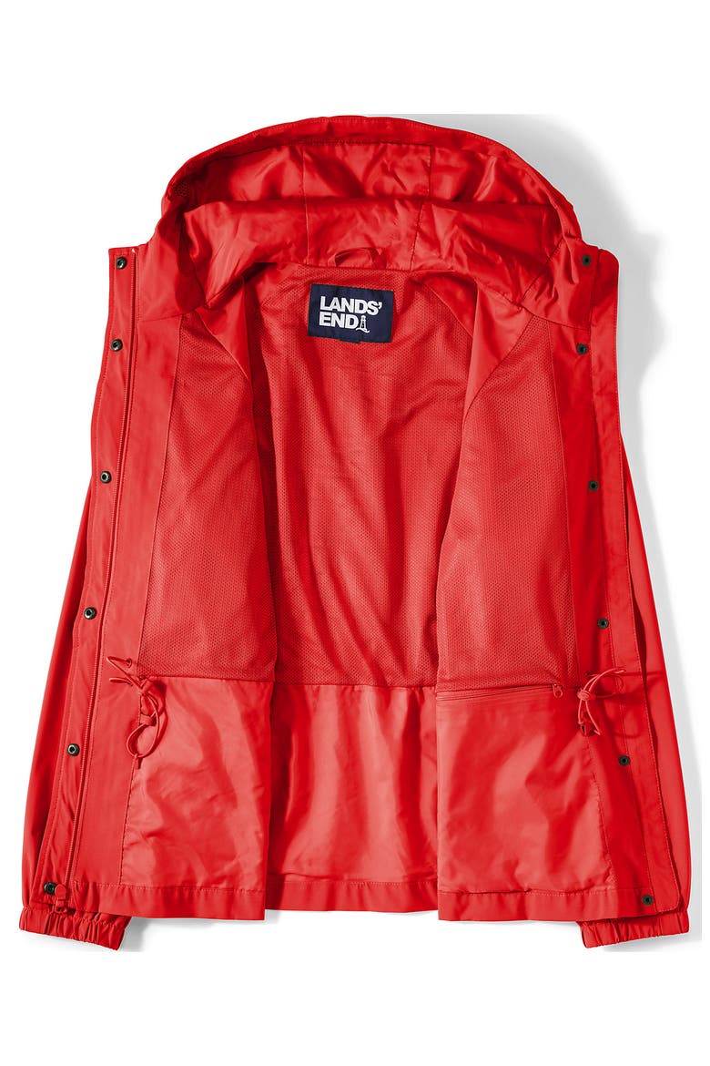 Squall Packable Rain Jacket, Alternate, color, Coral Red