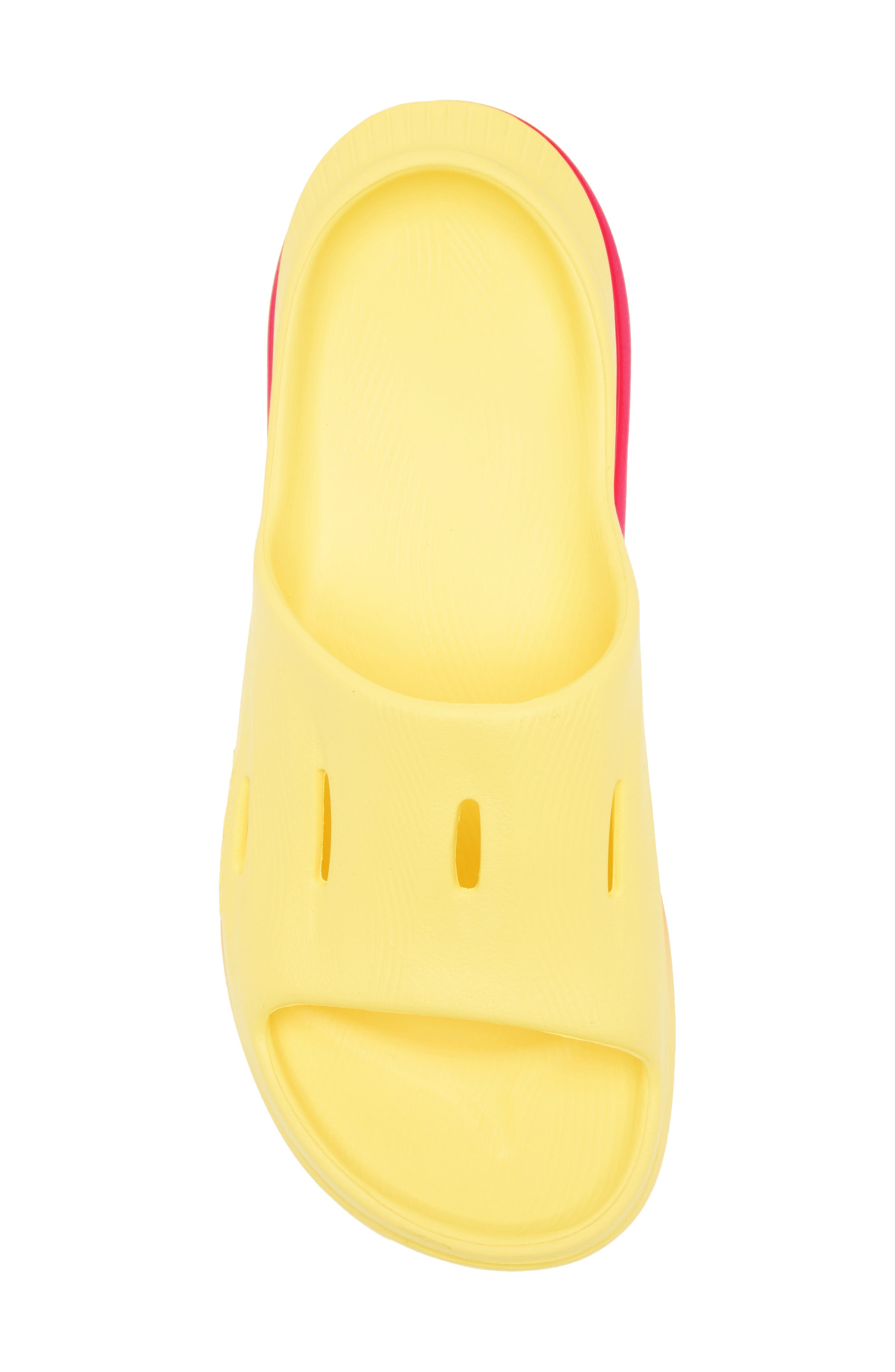 HOKA Gender Inclusive Ora Recovery Slide 3 Sandal, Alternate, color, Poppy / Cerise