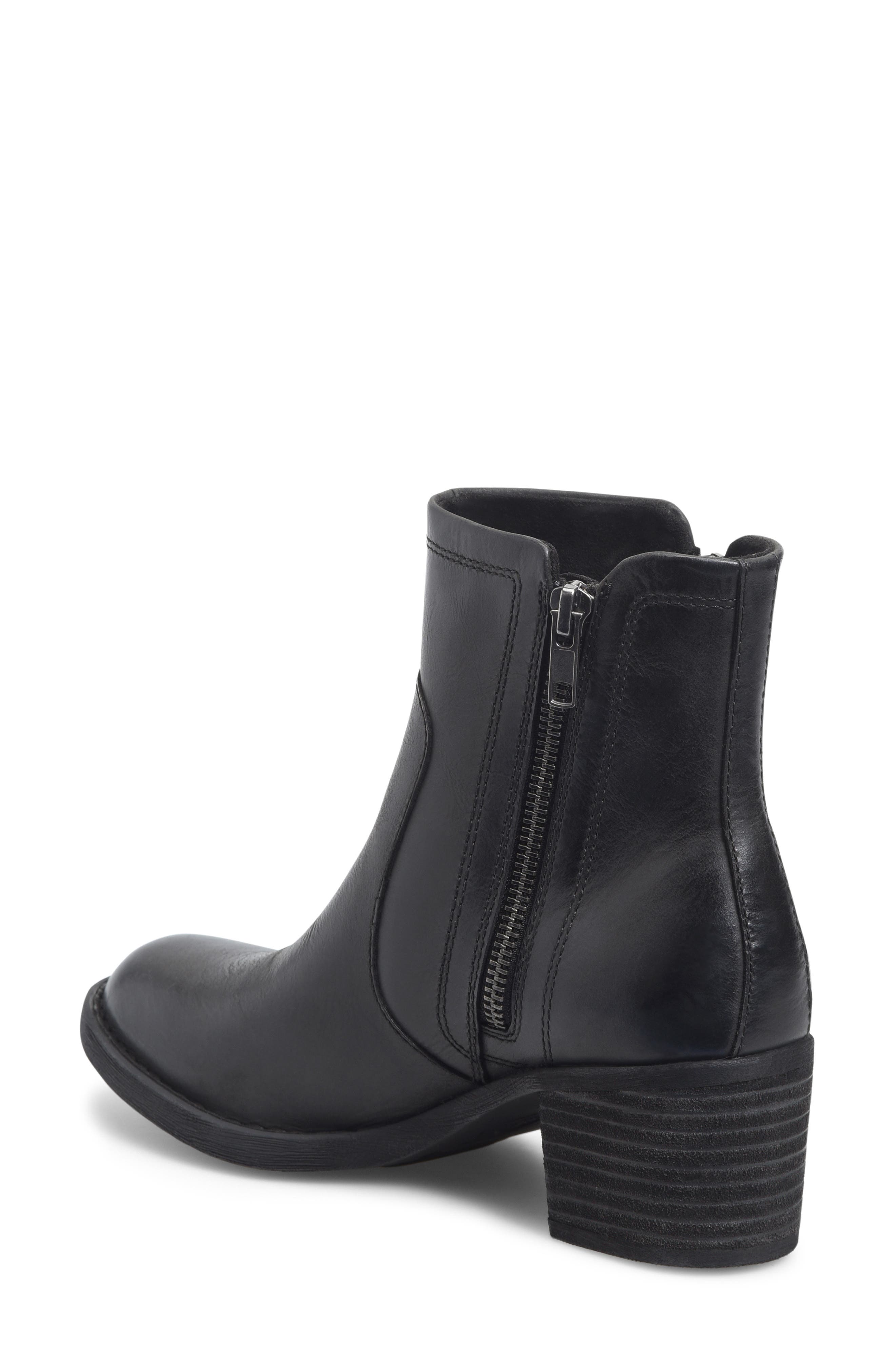 Børn Rigby Bootie, Alternate, color, Black Leather