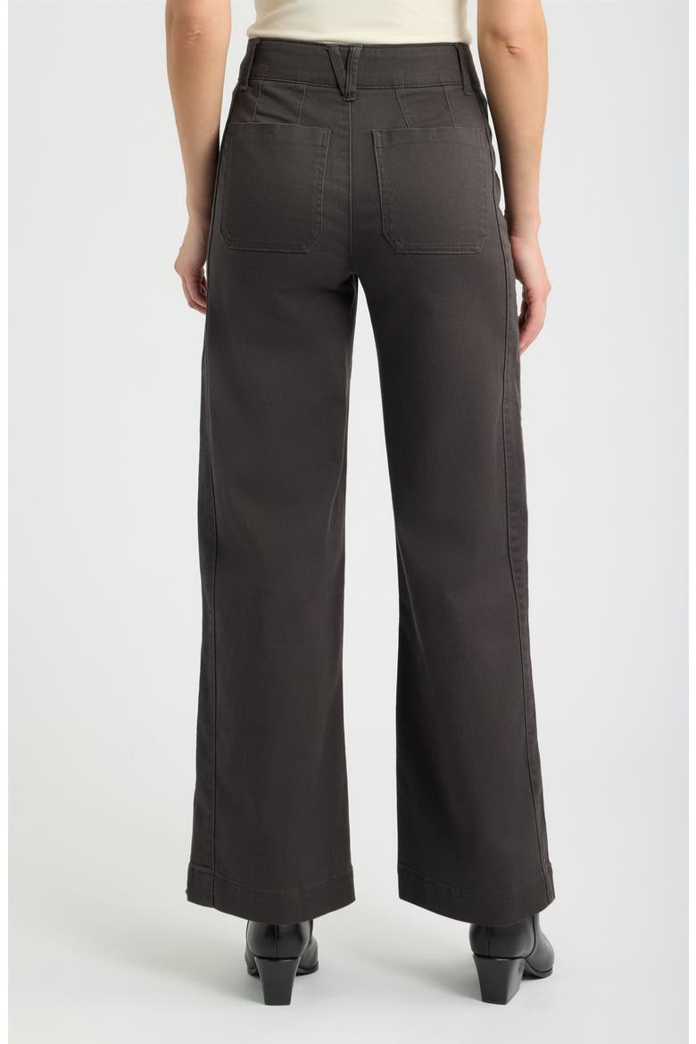 Emma Patch Pocket High Waist Wide Leg Pants, Alternate, color, ESPRESSO