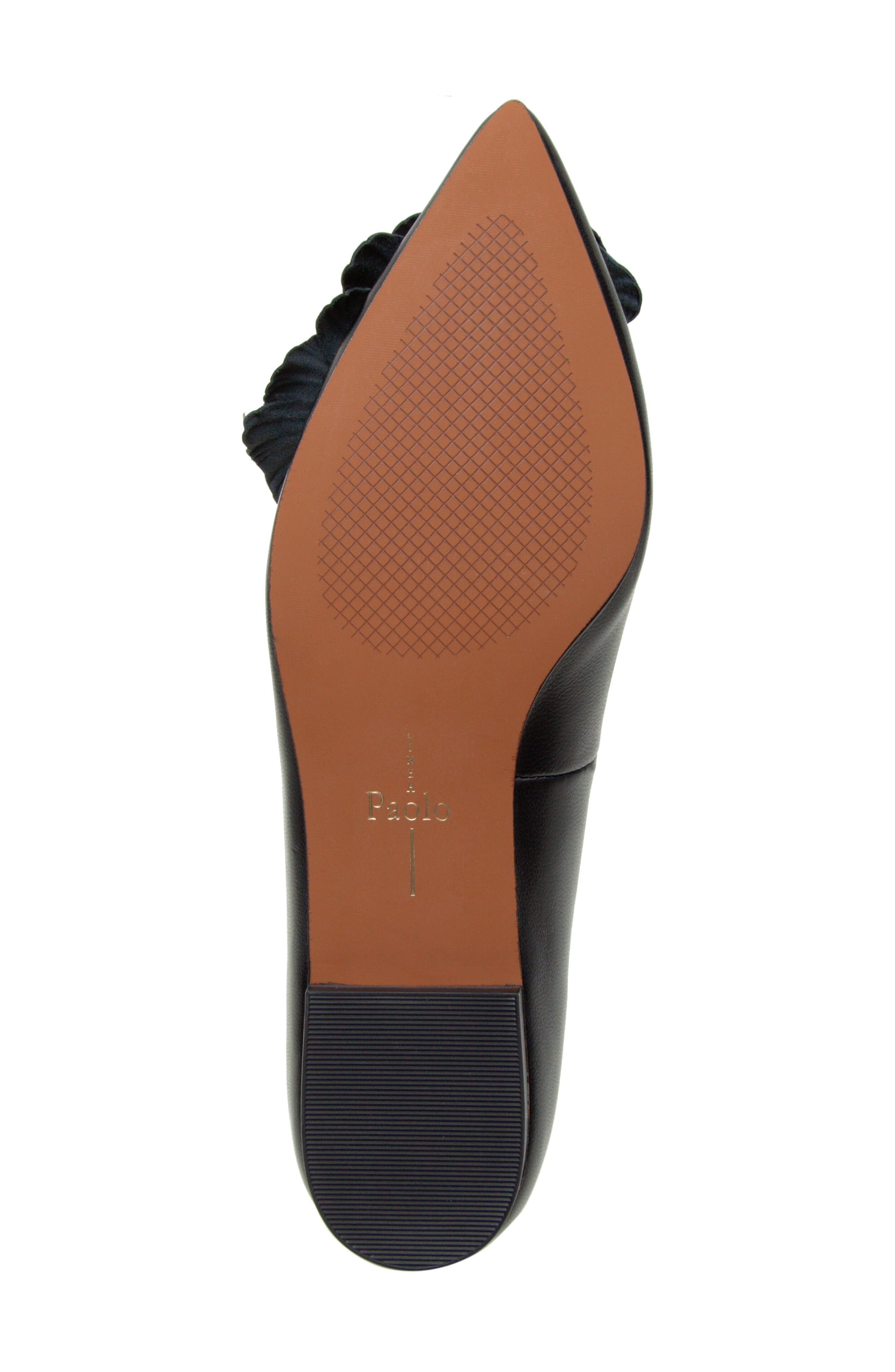 Linea Paolo Nerine Pointed Toe Flat, Alternate, color, Black