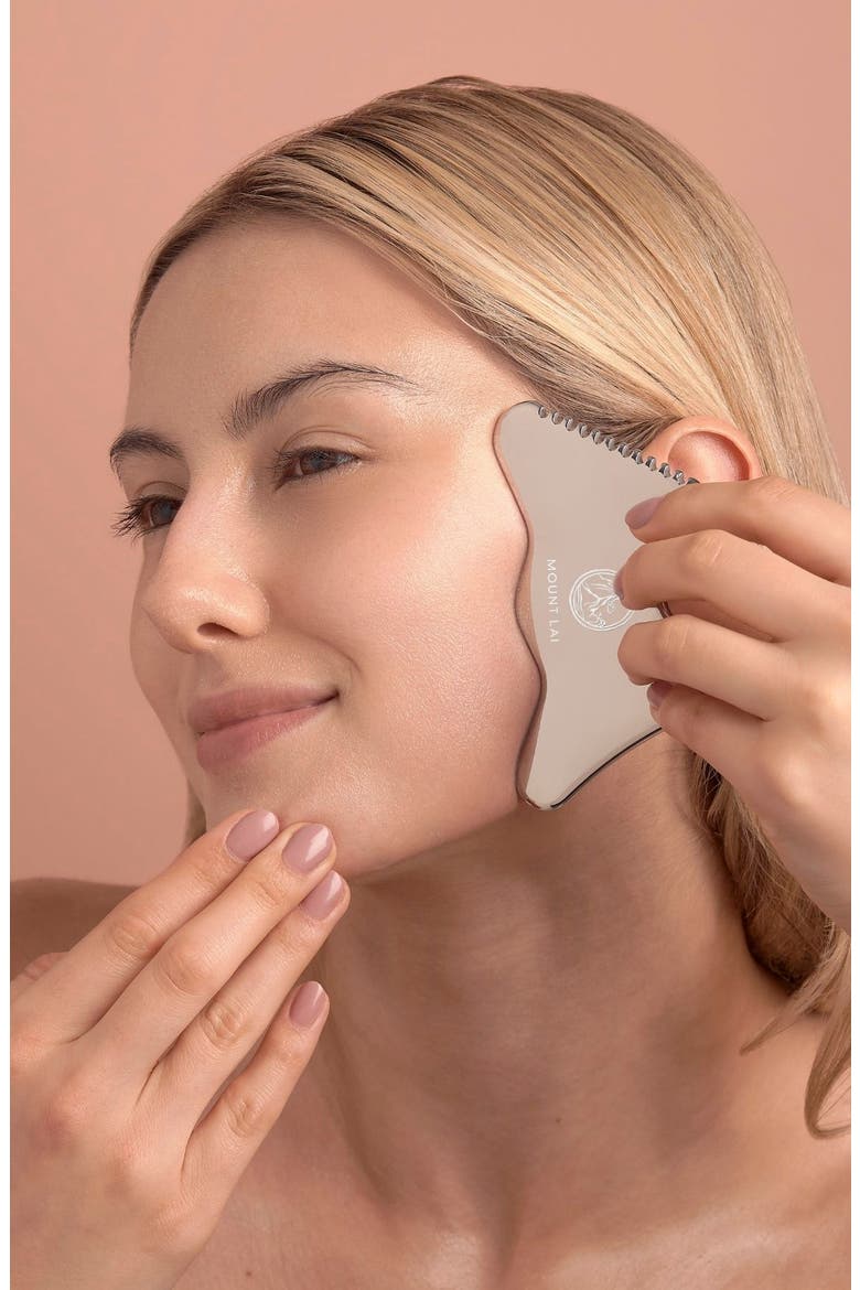 Vitality QI Stainless Steel Gua Sha Contour Tool, Alternate, color, SILVER