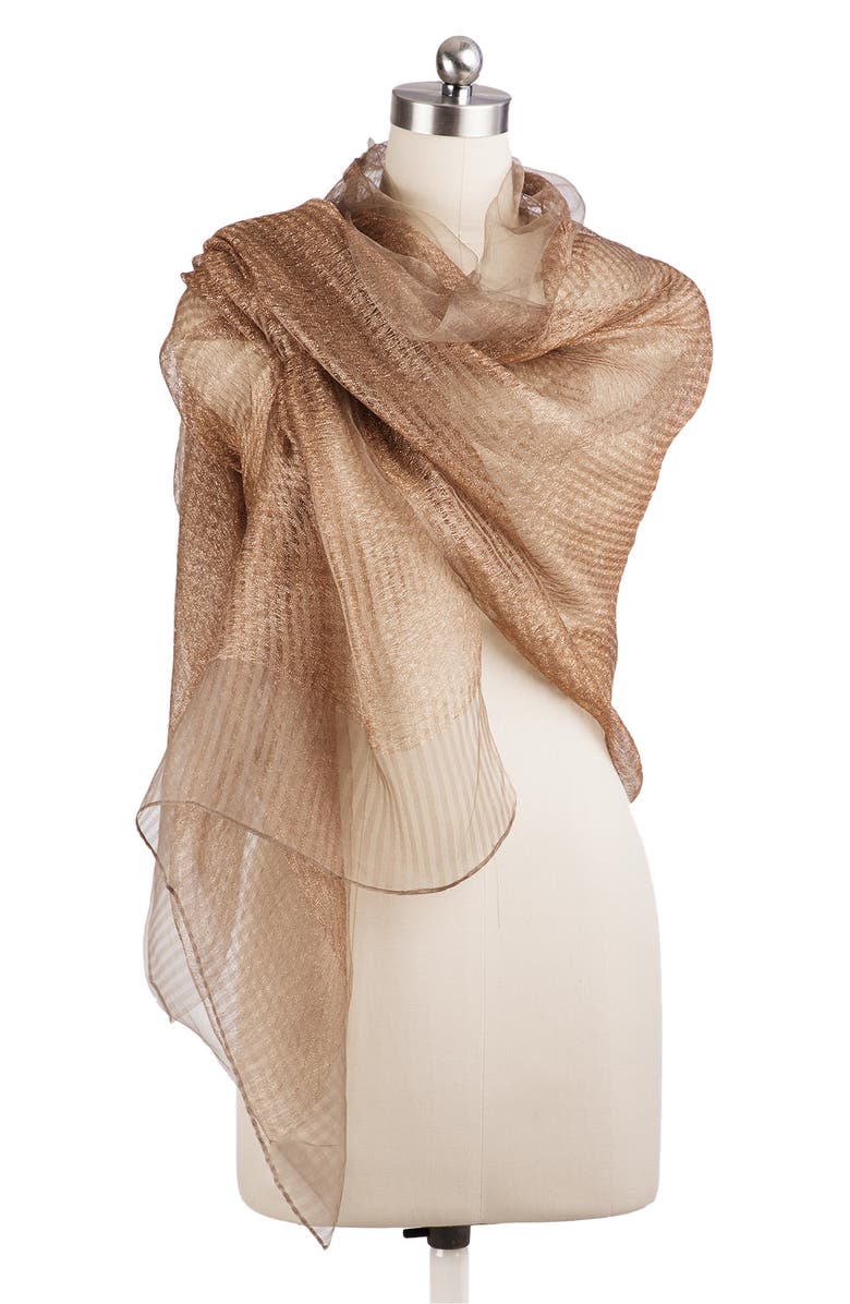 SAACHI Silk Shimmering Scarf, Alternate, color,