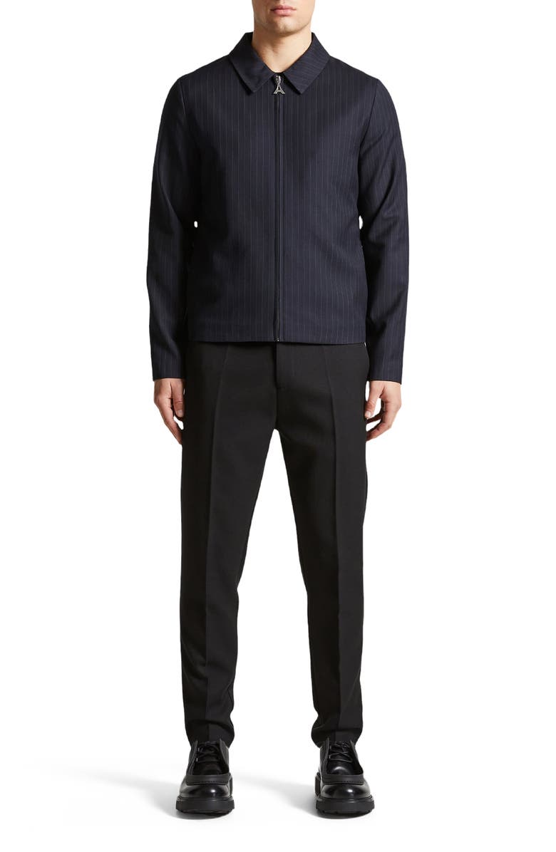 Manière De Voir Pinstripe Tailored Jacket, Alternate, color, 