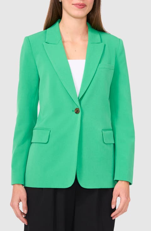Single Button Relaxed Blazer