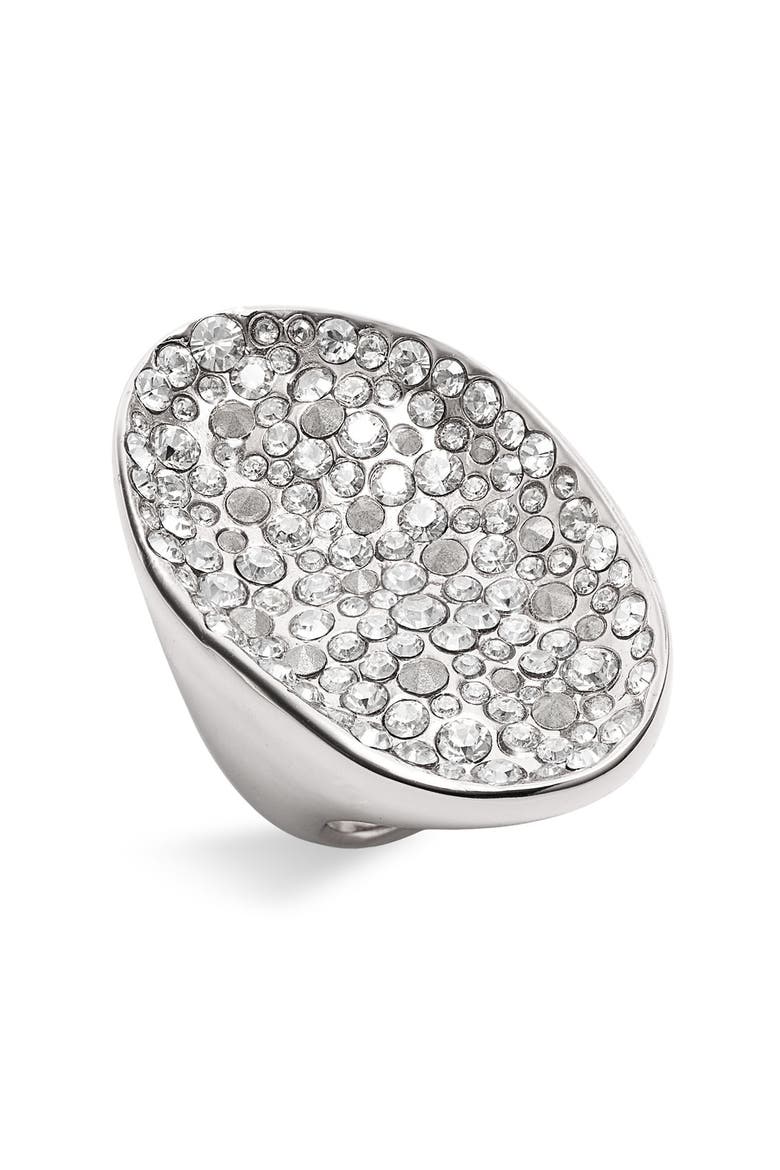 'Miss Havisham' Encrusted Pool Ring (Nordstrom Exclusive), Main, color, RHODIUM