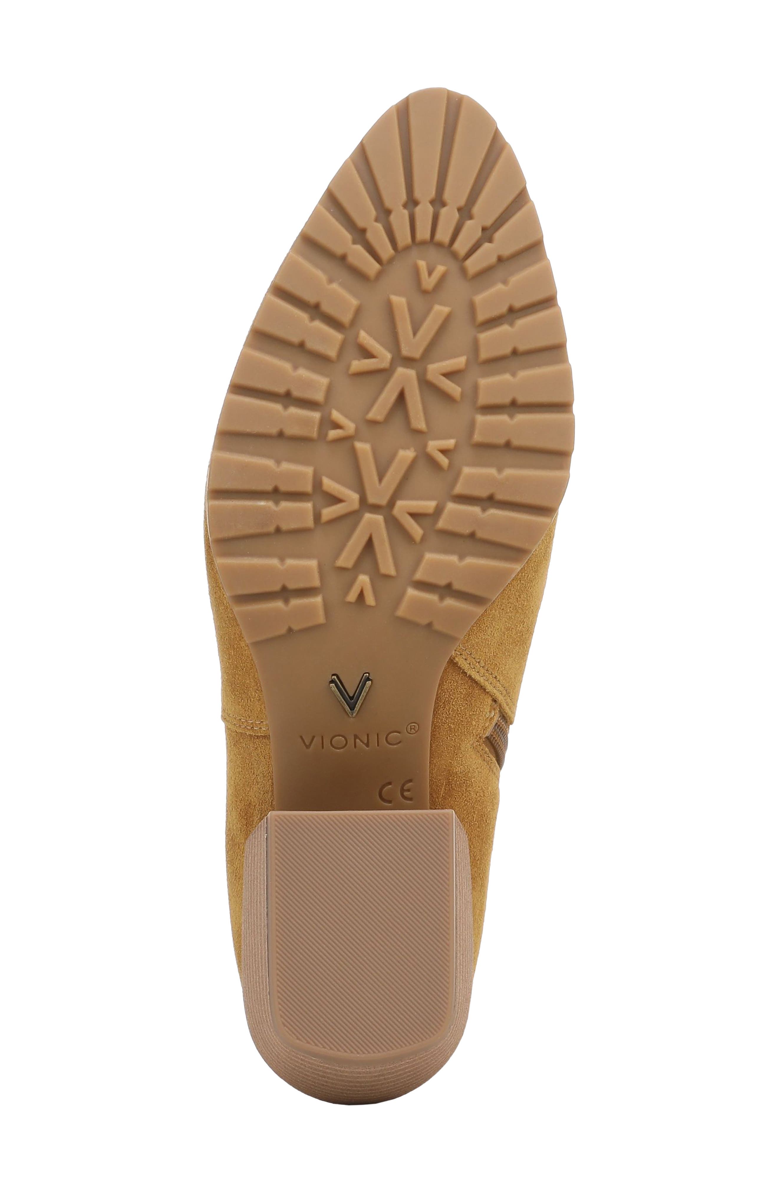 Bianca Leather Bootie, Alternate, color, GOLDEN BROWN SUEDE