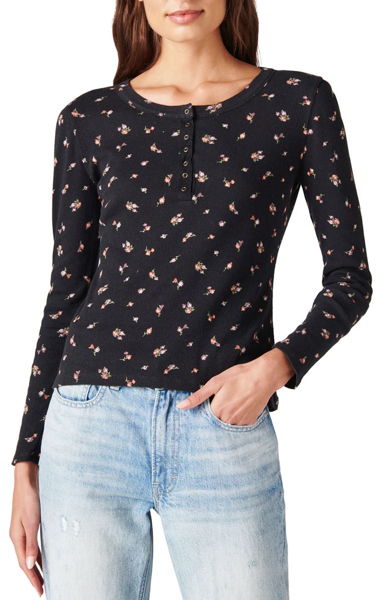 Lucky Brand Rib Cotton Henley, Main, color,