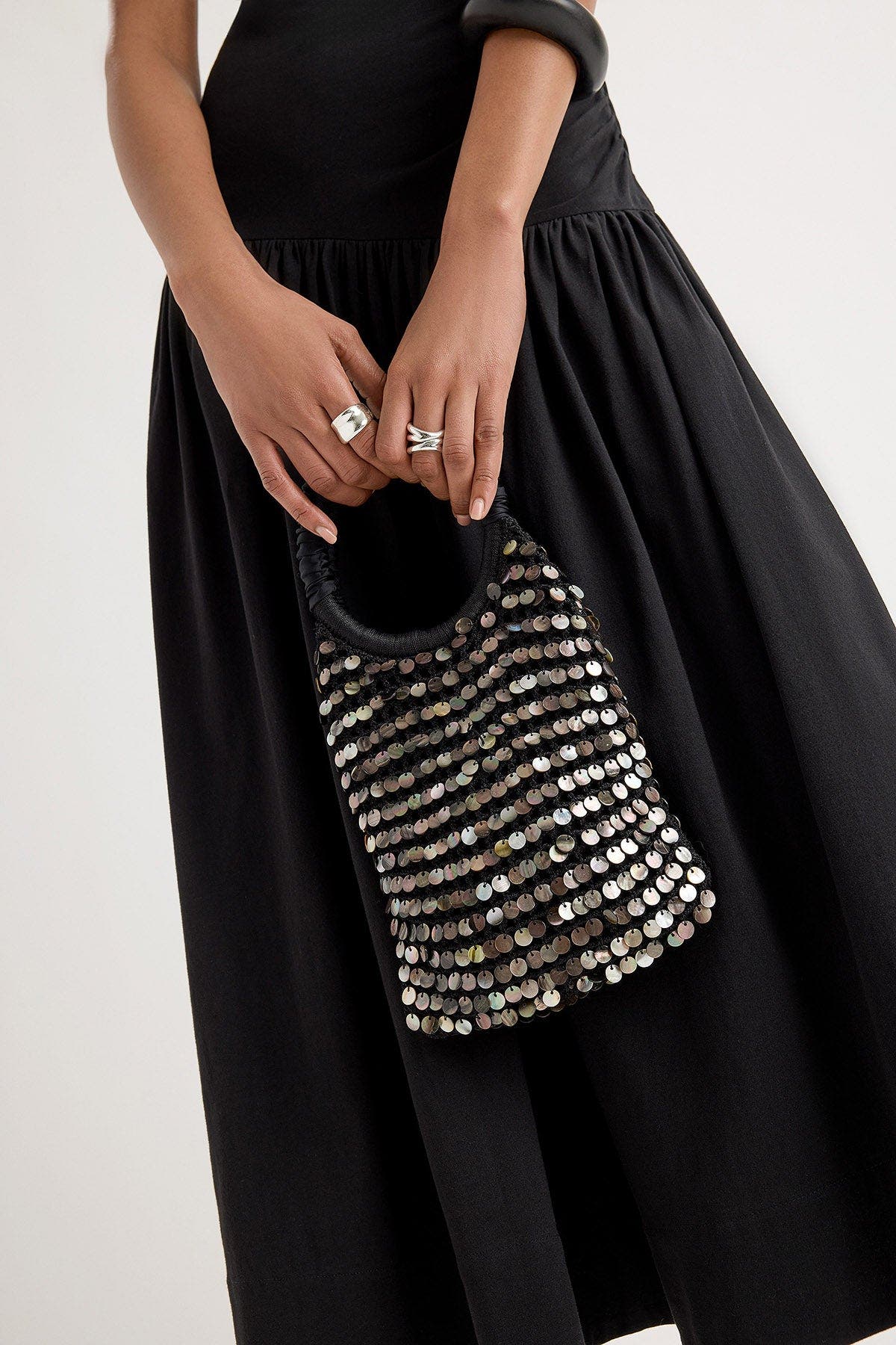 Maris Shell Bag, Alternate, color, Black