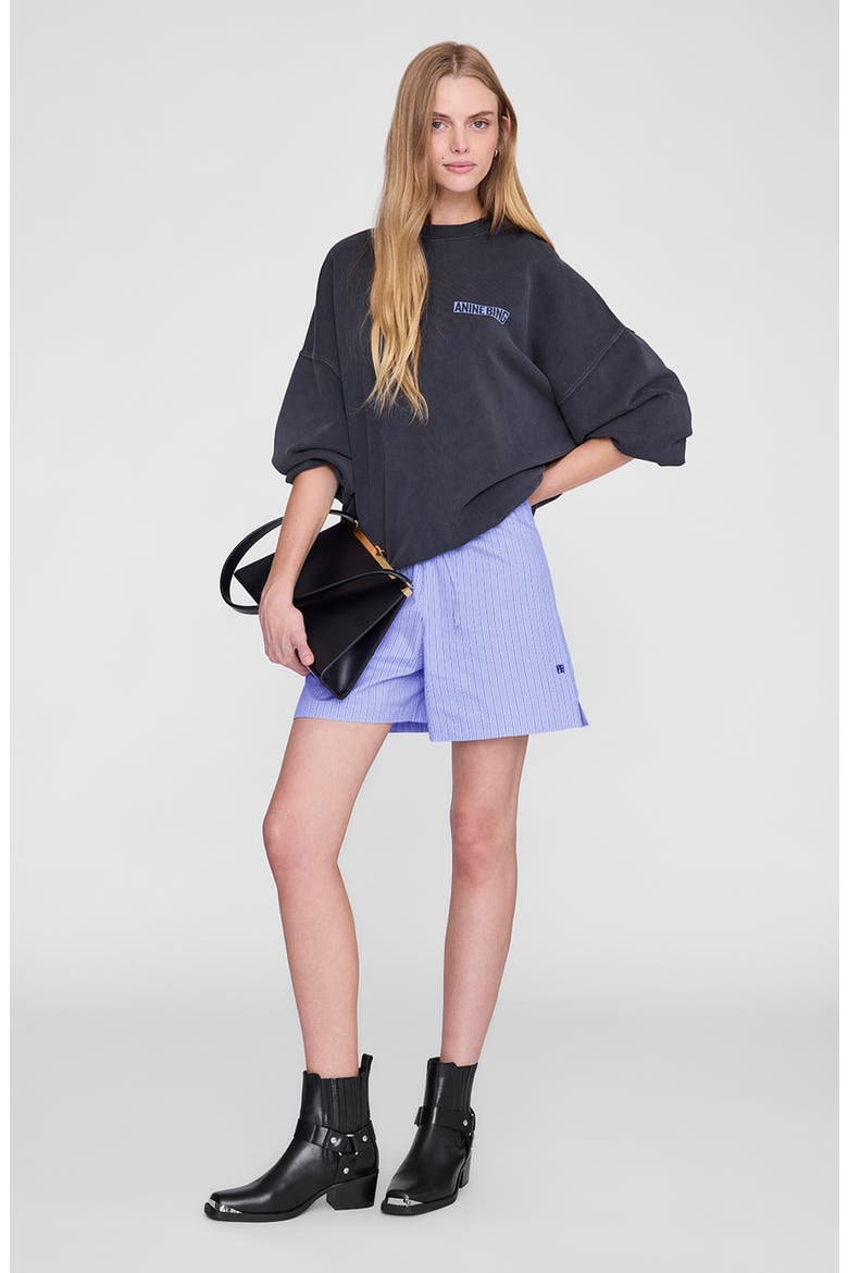 Miles Palm Sweatshirt, Main, color, Washed Black