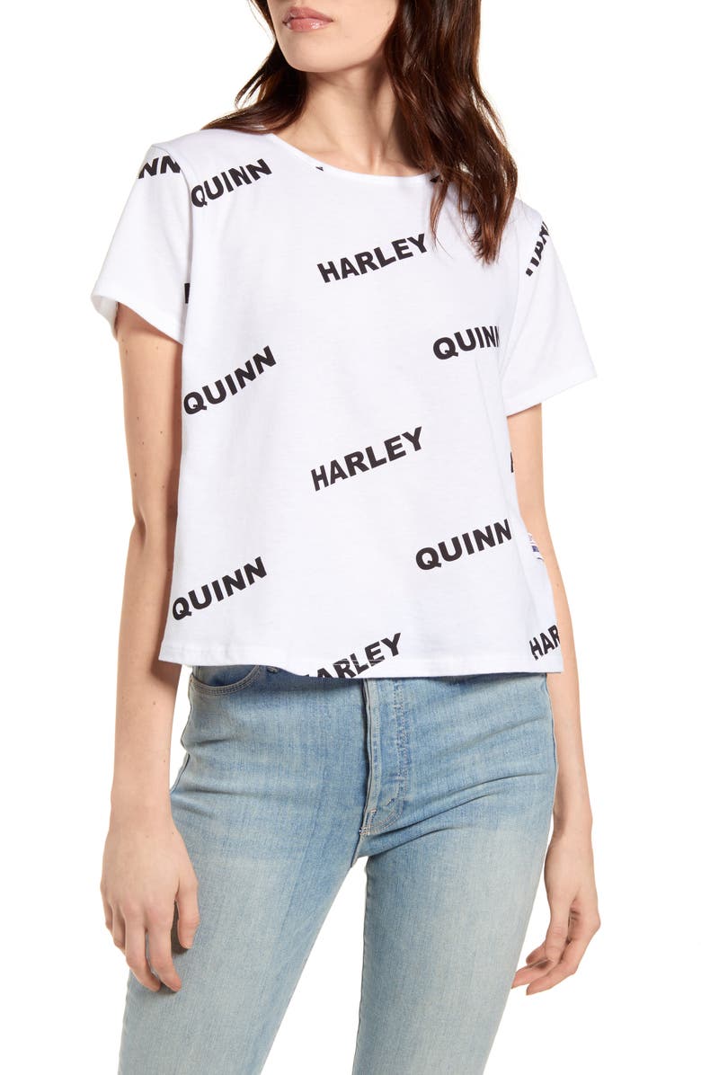 BIRDS OF PREY Harley Quinn Cotton Jersey Graphic Tee, Main, color, 