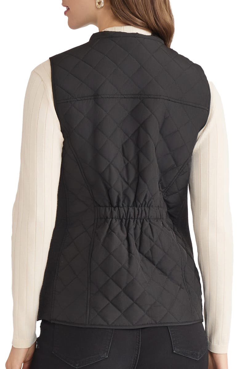 Jones New York Quilted Vest, Alternate, color, Jones Black
