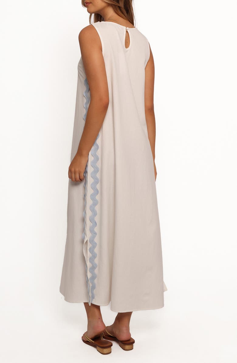 Petal & Pup Lennie Midi Dress, Alternate, color, Cream Blue