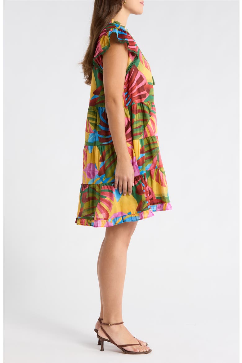 Novi Tropical Yodi Shift Minidress, Alternate, color, KELLY-MULTI
