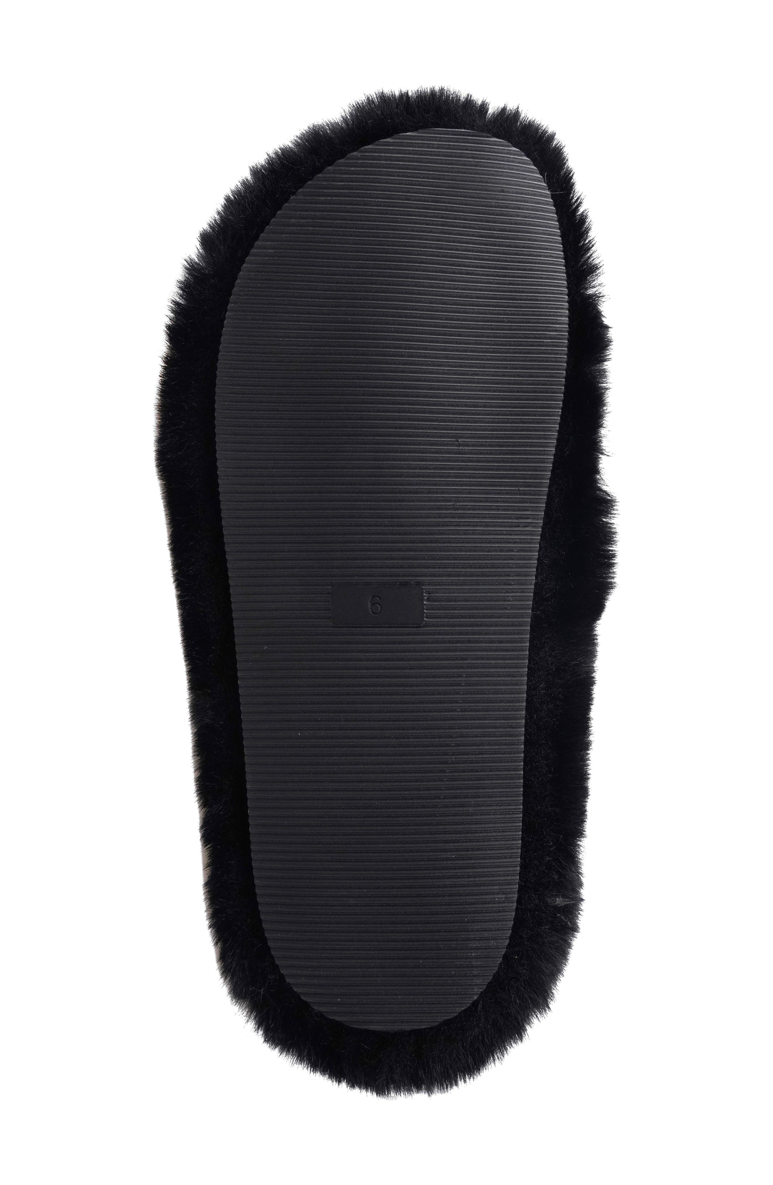 Artisan Crafted By Zigi Zaytina Faux Fur Slide Sandal, Alternate, color, Blk Faux O