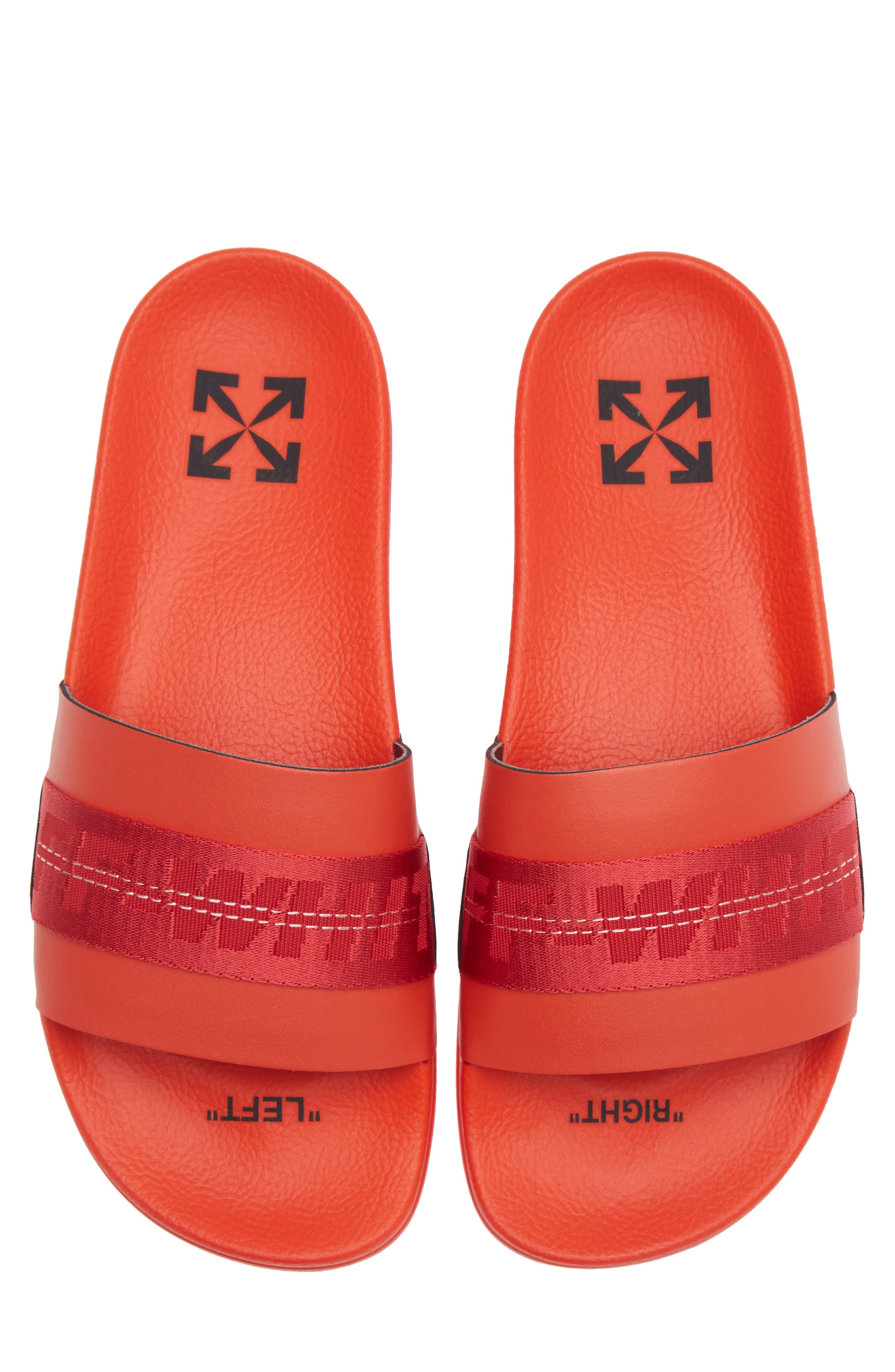 Off-White Industrial Slide Sandal, Alternate, color, Red Red