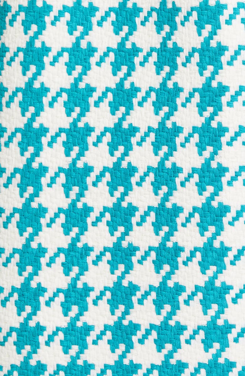 Oscar de la Renta Gingham Tweed Sleeveless Minidress, Alternate, color,