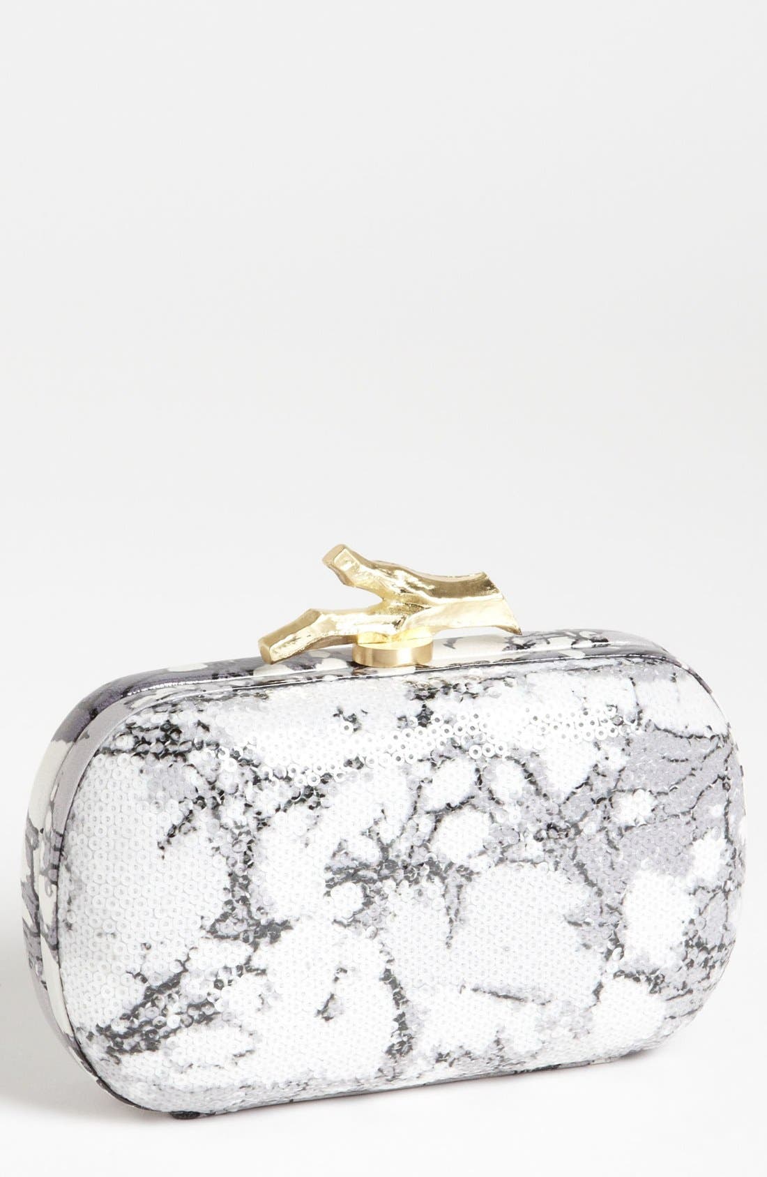Diane von Furstenberg 'Lytton' Sequin Clutch, Main, color, 