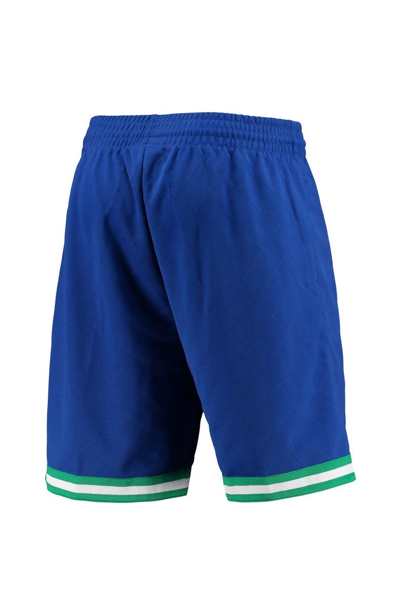 Mitchell & Ness Men's Mitchell & Ness Blue Dallas Mavericks 1998 Hardwood Classics 75th Anniversary Swingman Shorts, Alternate, color, Blue