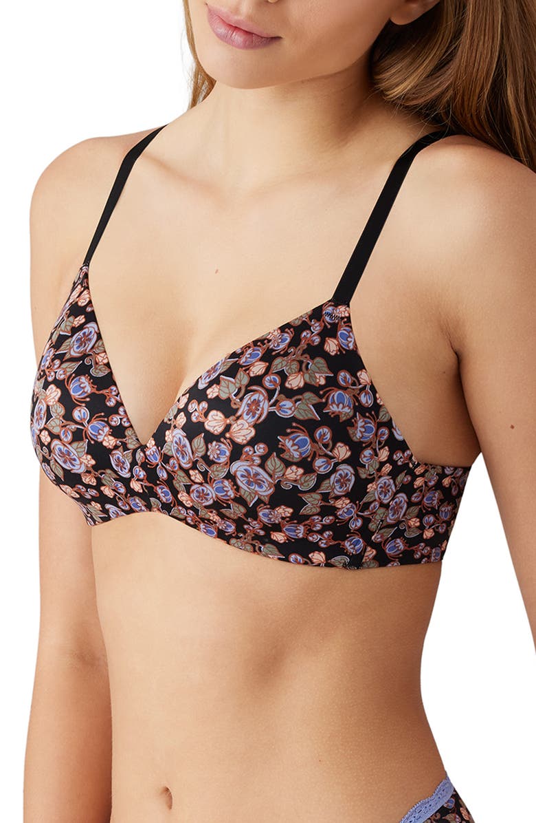 b.tempt'd by Wacoal Future Foundation Wireless T-Shirt Bra, Alternate, color, Vintage Floral