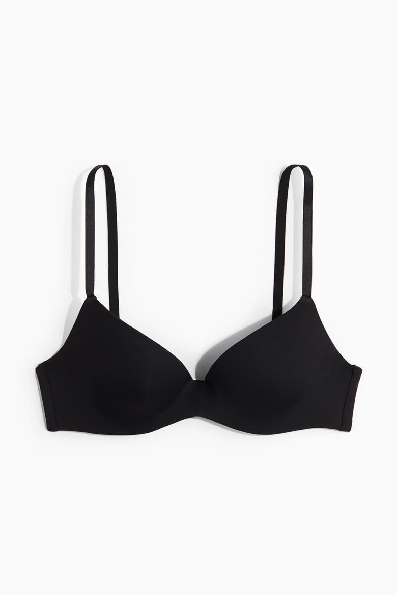Microfiber Super Push-up Bra, Alternate, color, Black