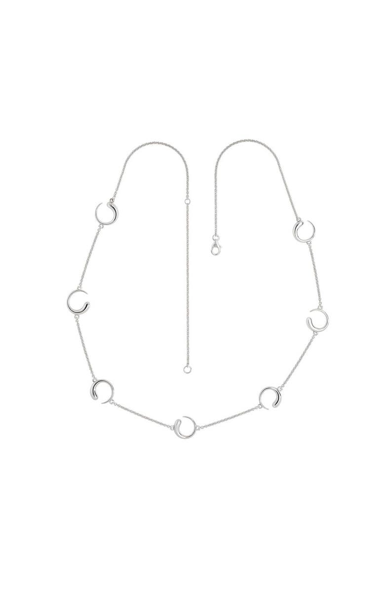 Lucy Quartermaine Luna Station Necklace, Main, color, Sterling Silver