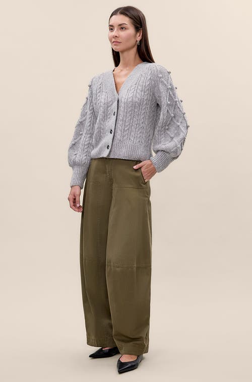 Rebecca Taylor Petra Cardigan In Gray
