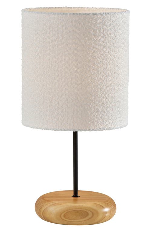 ADESSO LIGHTING Brielle Tall Table Lamp in Natural Wood /Black 