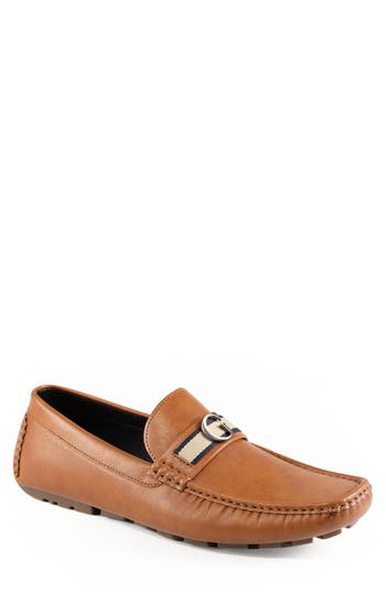 Guess Aurolo Driver Loafer In Medium Brown