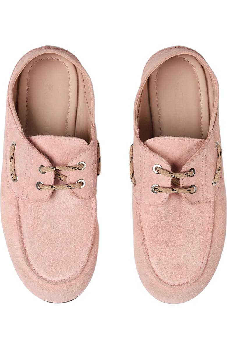 SANDRO Suede boat shoe loafers, Alternate, color, Pink