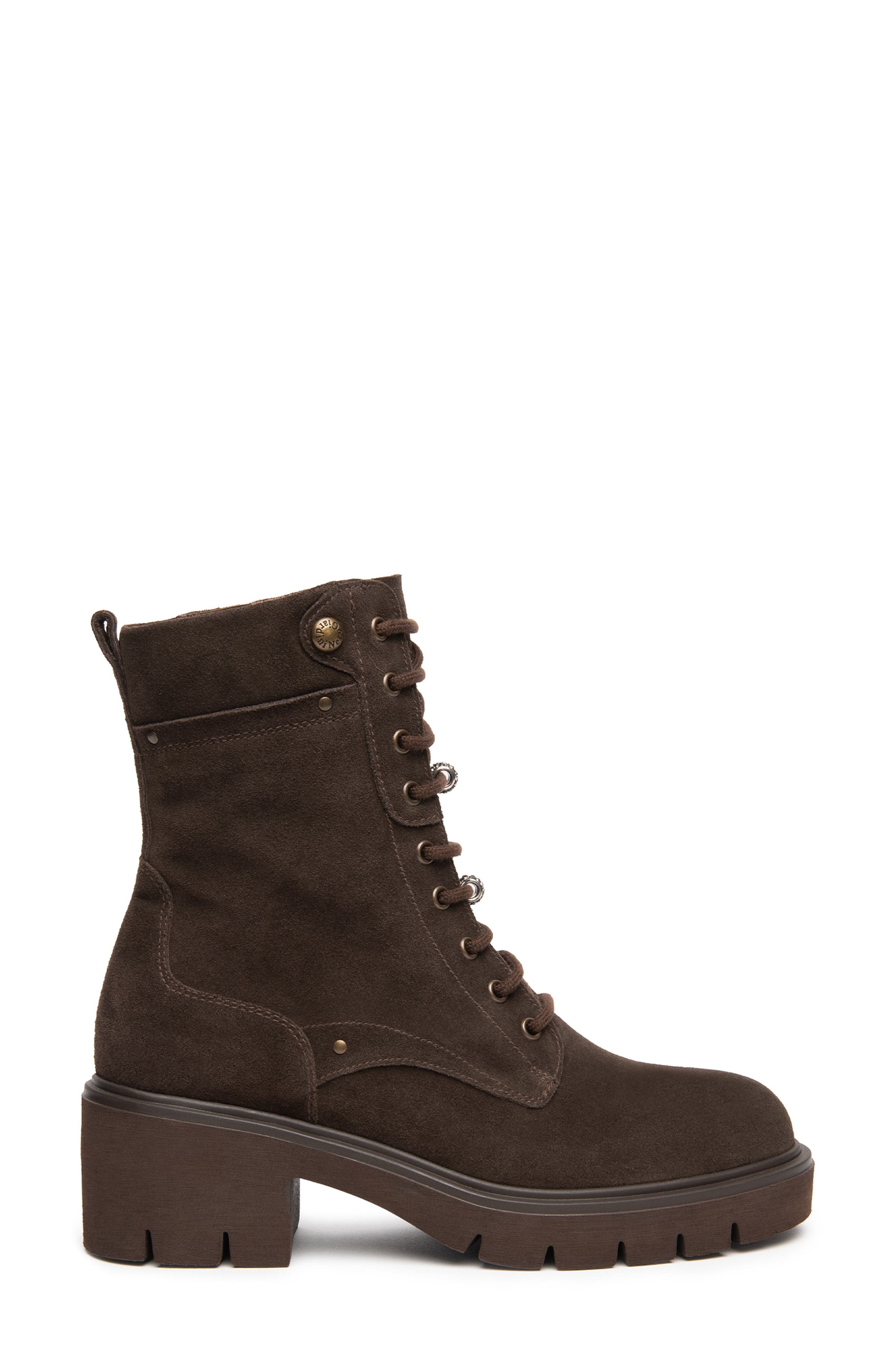 Block Heel Combat Boot, Alternate, color, CHOCOLATE