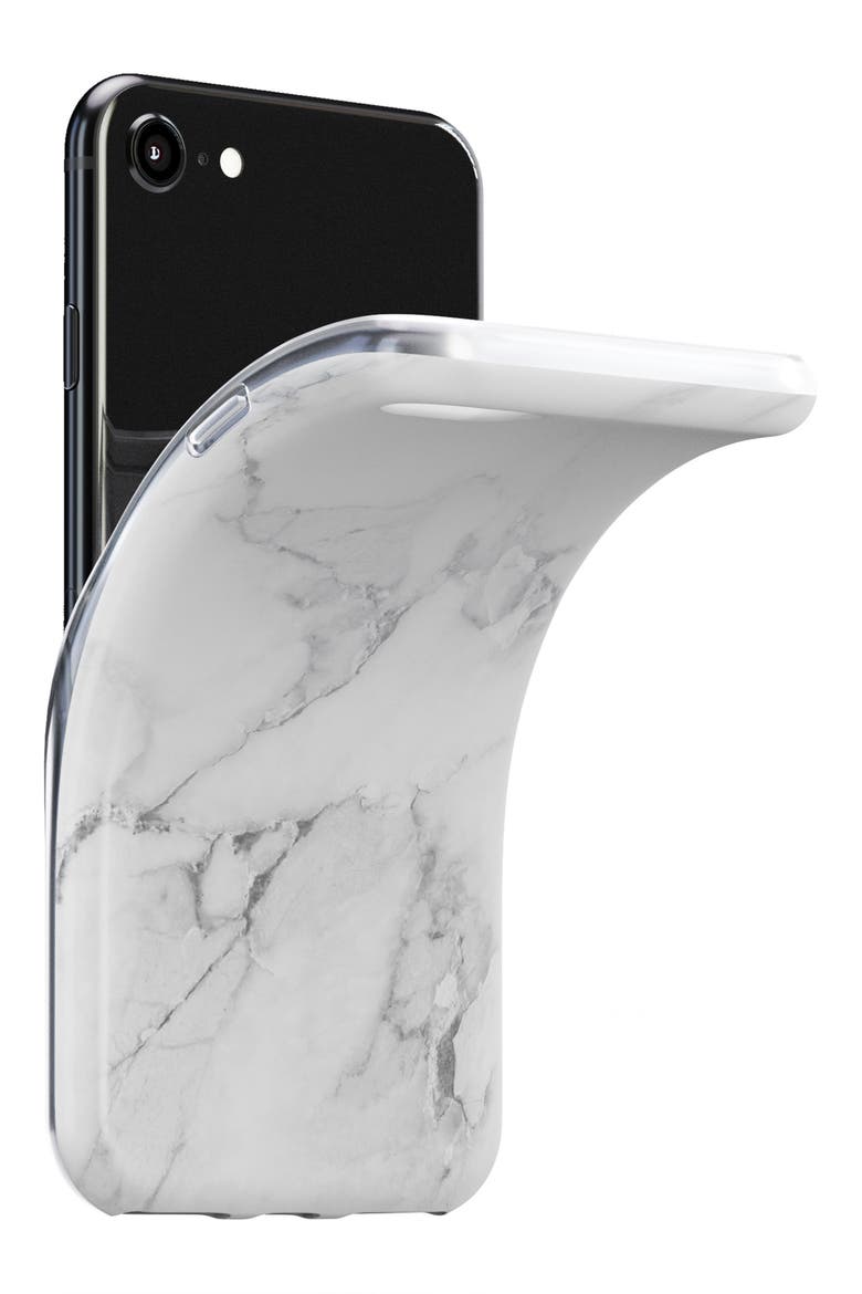 White Marble iPhone 6/6s/7/8 & 6/6s/7/8 Plus Case, Alternate, color, WHITE MARBLE