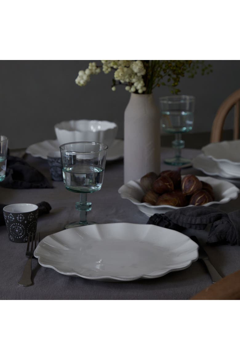 Rosa Set/6 dinner plates, Alternate, color, White