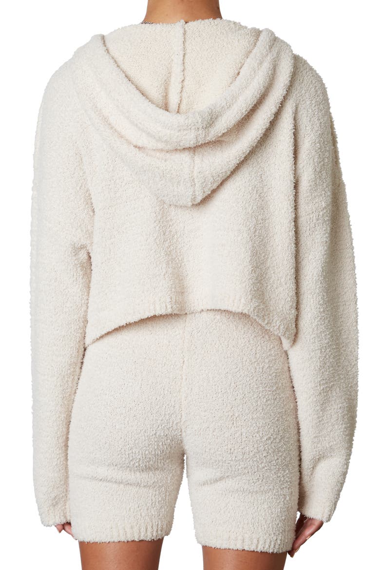 Notched Neckline Hoodie, Alternate, color, NATURAL