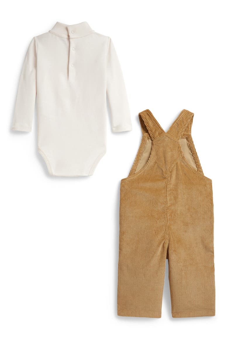 Kids' Corduroy Overall & Bodysuit Set, Alternate, color, JODPHUR TAN