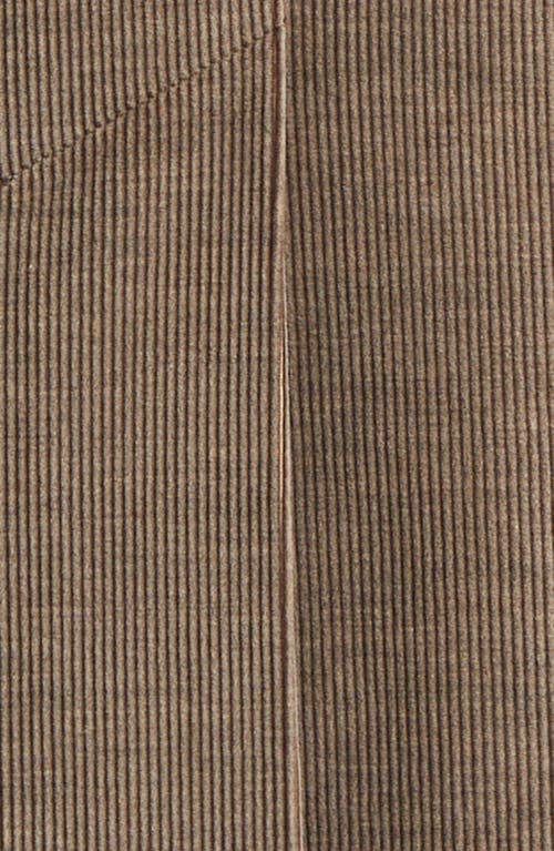 Boglioli Double Breasted Corduroy Coat In Brown